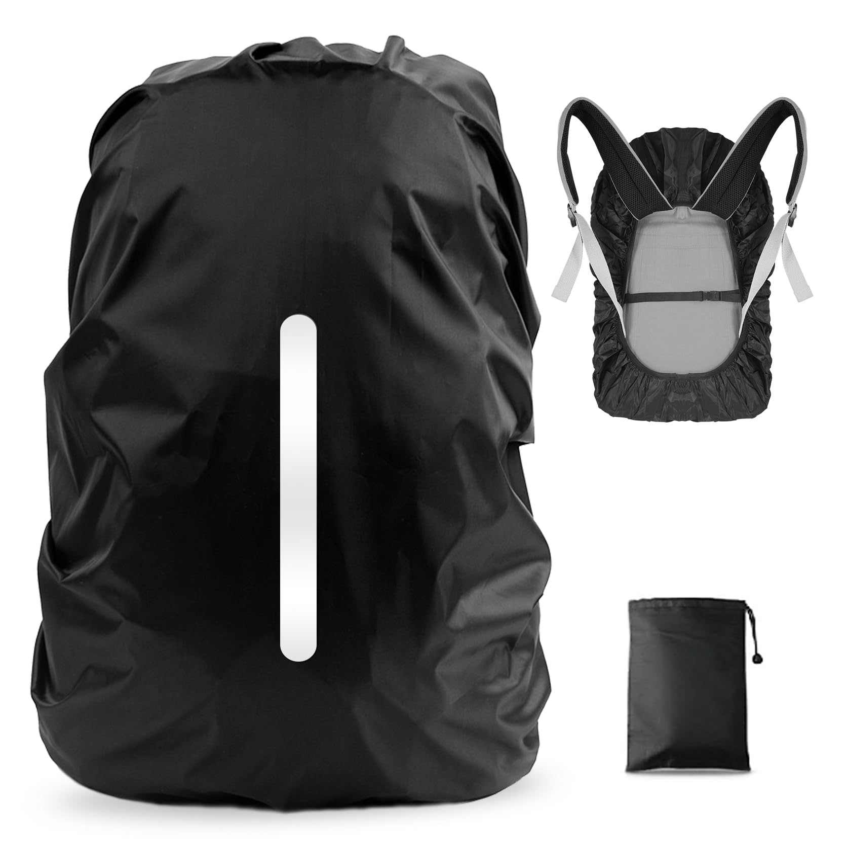 LAMA Waterproof Rain Cover for Backpack, Reflective Rucksack Rain Cover for