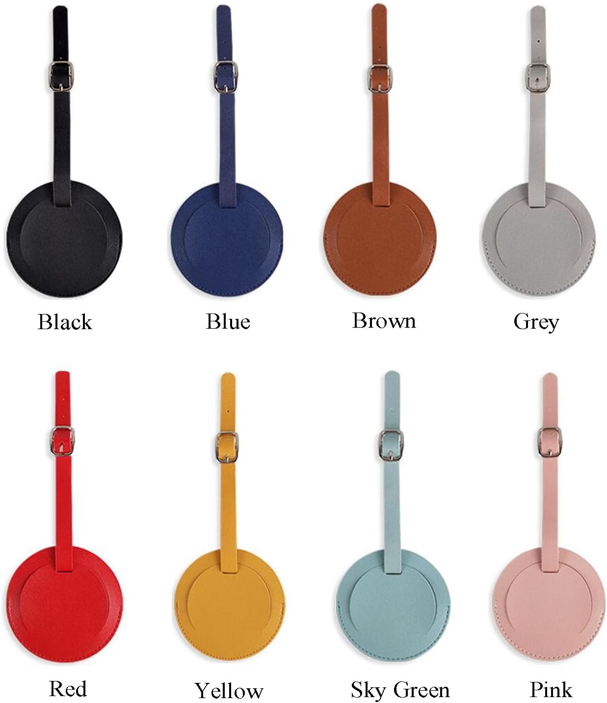 Luggage Tag ID Label Tags Travel Essentials Name Tags for Suitcases and Bags（12colors）