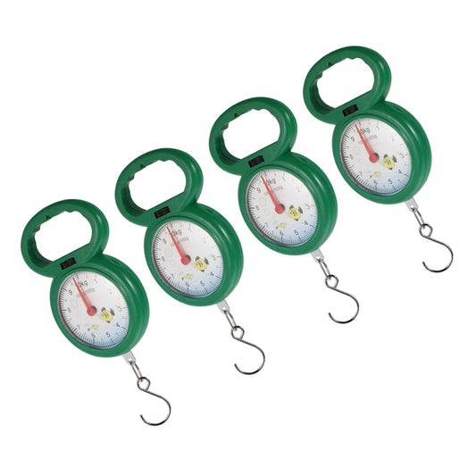 4pcs Supermarket Scale Handheld Spring Scale for Suitcase Lightweight Compact for Easy Carrying Random Color