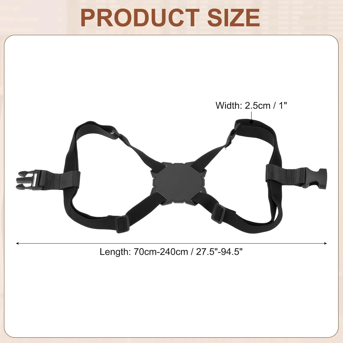 MECCANIXITY Luggage Strap Bag Bungee Elastic Suitcase Adjustable Belt for Suitcases Add A Bag Easy to Travel, Black