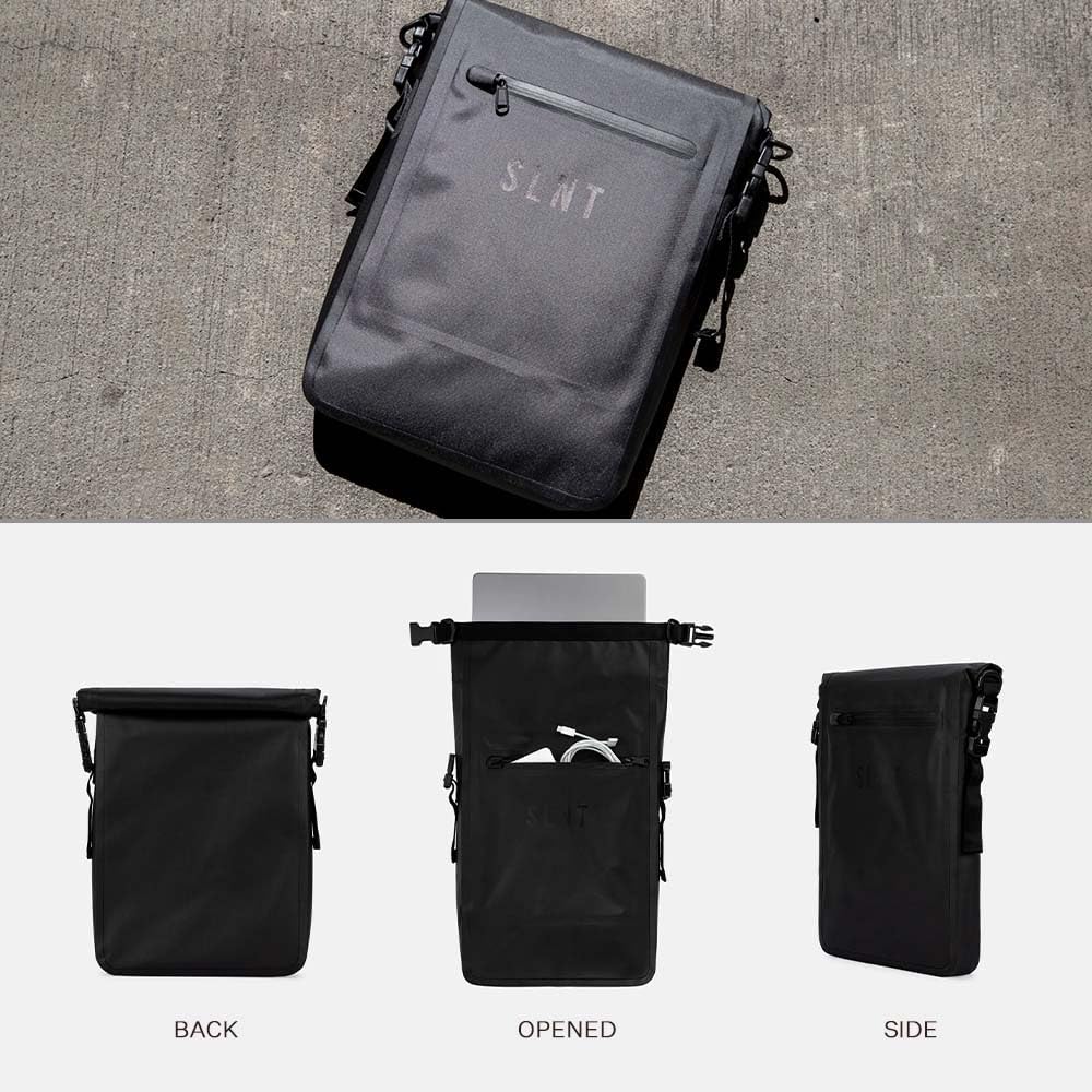 SLNT Waterproof Faraday Laptop Bag - 420D Waterproof Nylon Signal Blocking Dry Bag Backpack - Protects from Water, Spying, Hacking - Blocks RFID, WiFi, Bluetooth, NFC, Cellular, GPS, EMF (6 Liter)