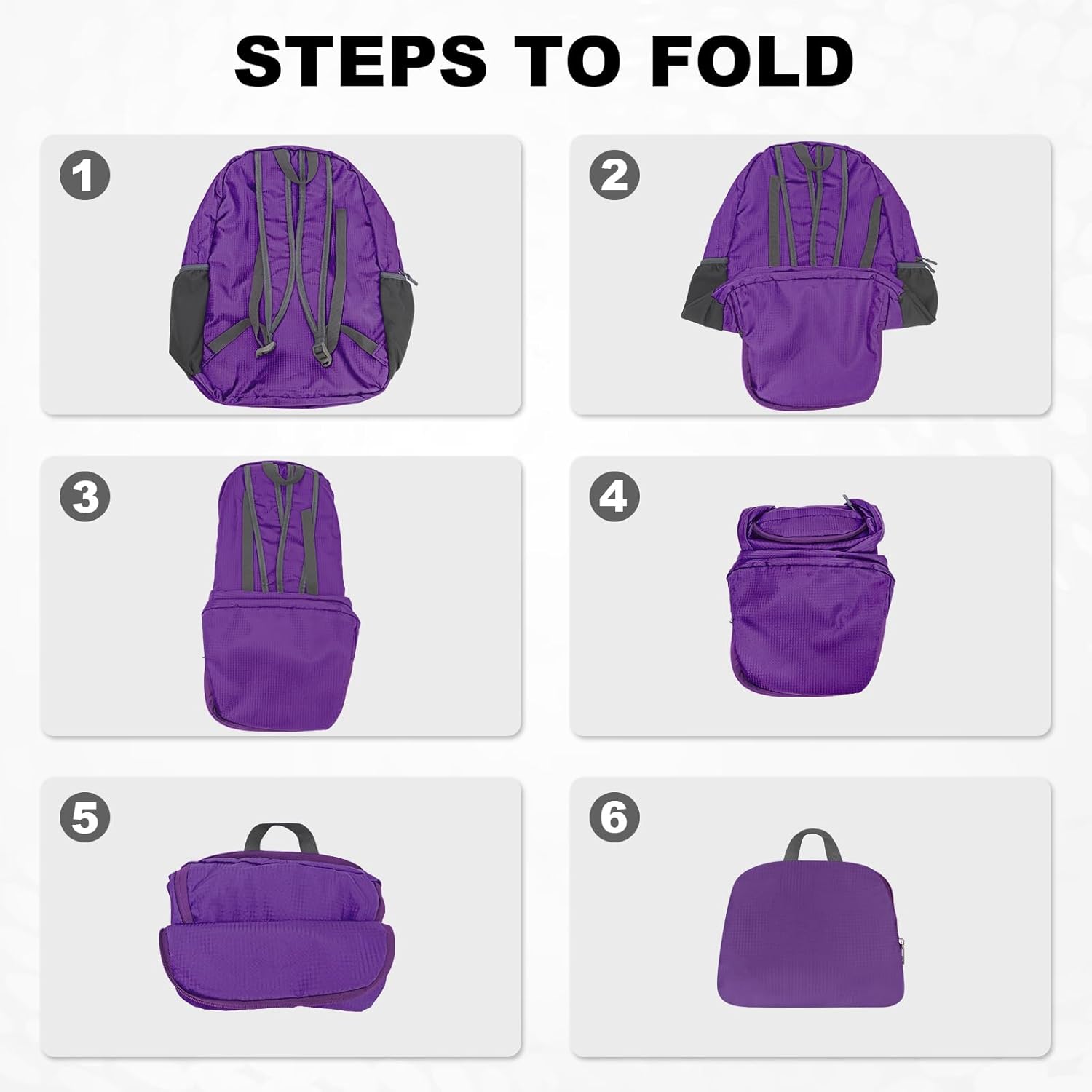 HOLYLUCK 20L lightweight packable Hiking Daypack Foldable Backpack for Men Women Small Travel
