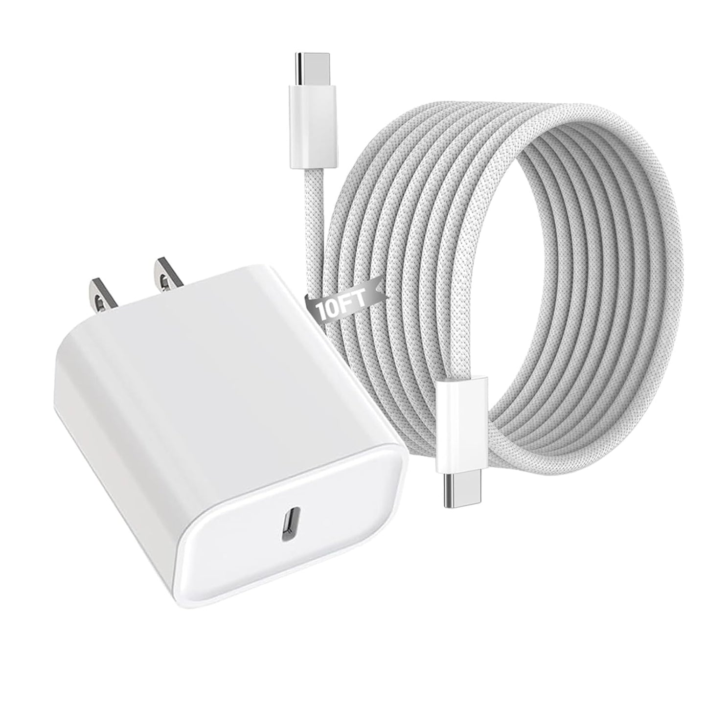 for iPhone 17 Charger Fast Charging,10Foot Long USB C Cable with 20W PD iPhone 17 Pro Max Charger USB C Fast Charging Block for iPhone 17/17 Air/17 Pro/17 Pro Max/16 Plus/16 Pro Max/15/15 Pro Max/iPad