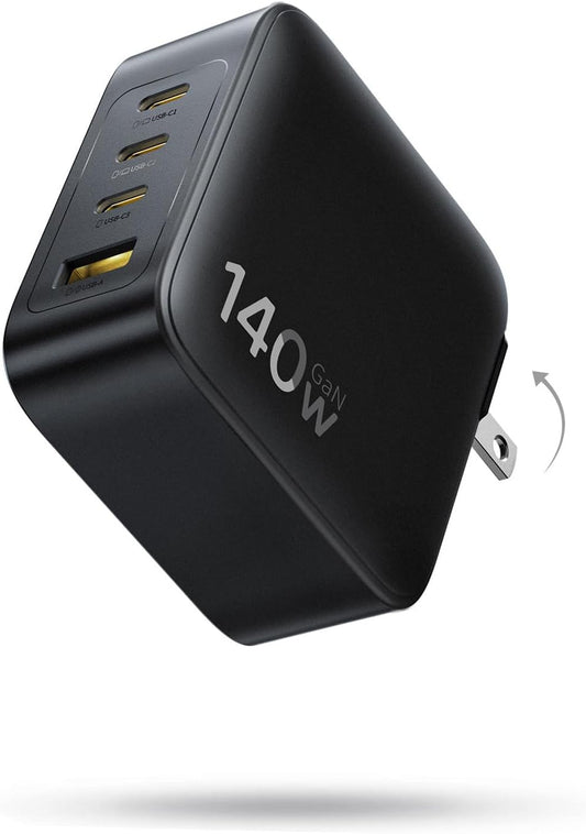 Baseus PD3.1 140W USB C Charger, PPS Fast Charger Type C, Fast Charging Block for MacBook Air/Pro, Pixelbook, iPad, iPhone 17/16 Series, Galaxy S25 Ultra and More