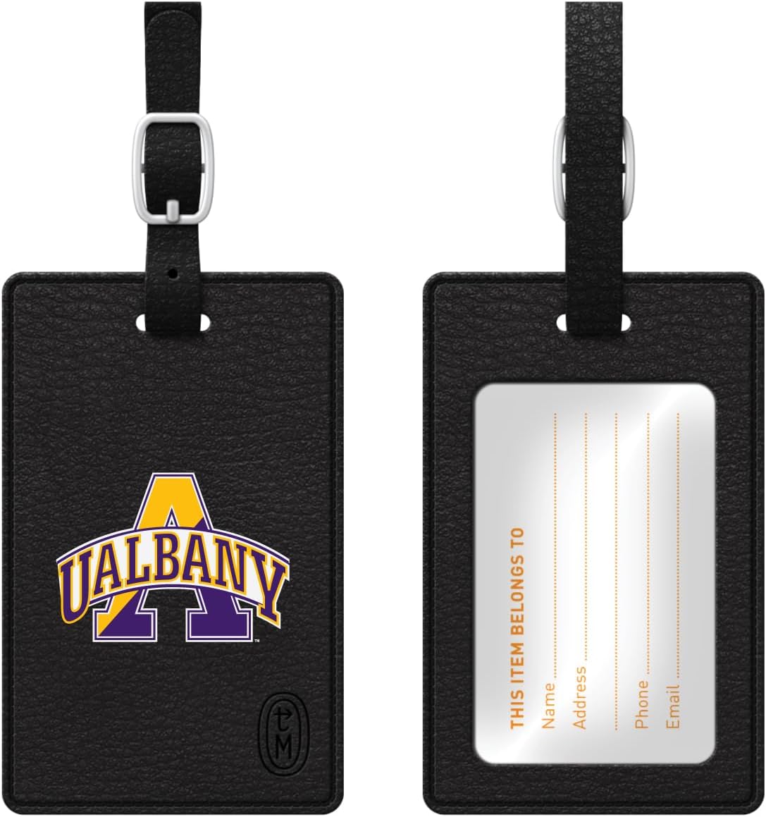 OTM Essentials College of William & Mary Faux Leather Luggage Tag, Durable Travel Accessories with Adjustable Strap and ID Card, Tokyodachi Mascot A