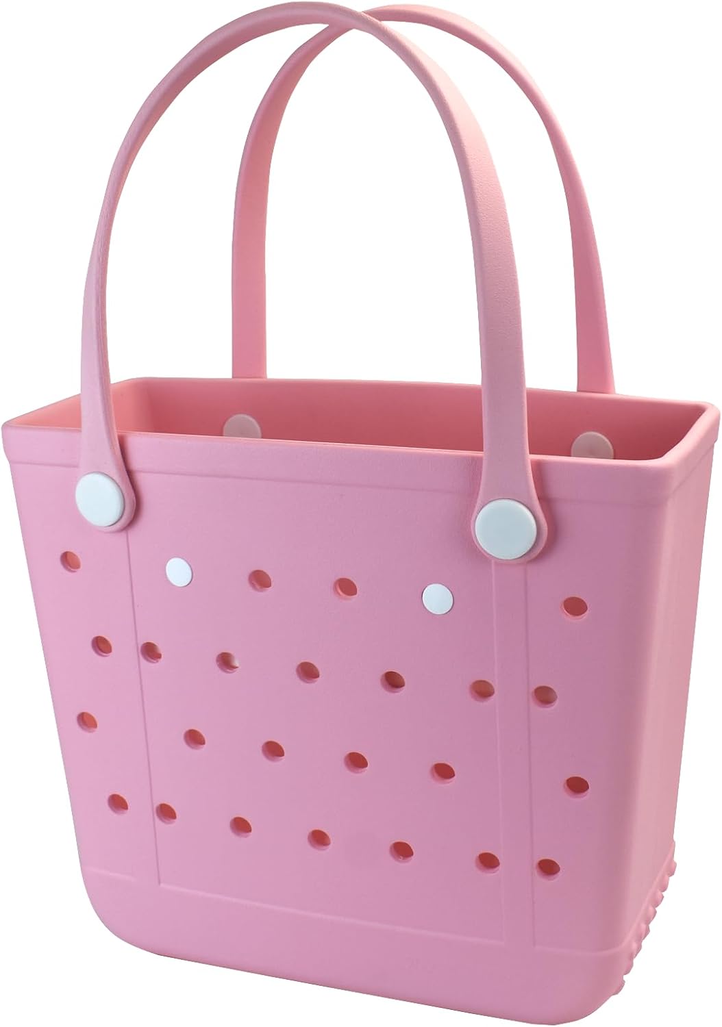 Medium Beach Bag, Waterproof Rubber Beach Bag, Washable Open Tote Bag Durable Tote Travel Bags for Outdoor Sport