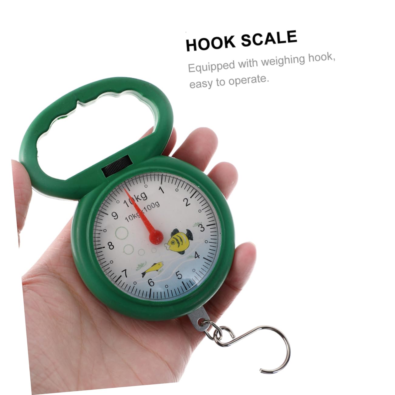 4pcs Plastic Spring Scale Luggage Scale Portable Handheld for Baggage Fish Supermarket Use Random Color