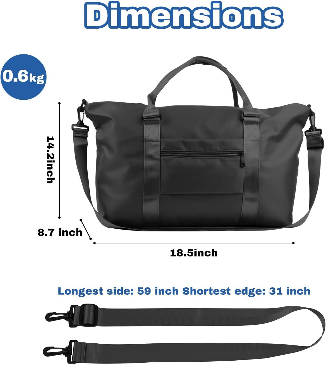 Weekender Duffel Bags for Women， Travel Totes Bag for Airplane Essentials, Overnight Bags for Women with Trolley Sleeve, Large Carry On Hospital Bag for Labor and Delivery, Sport, Gym
