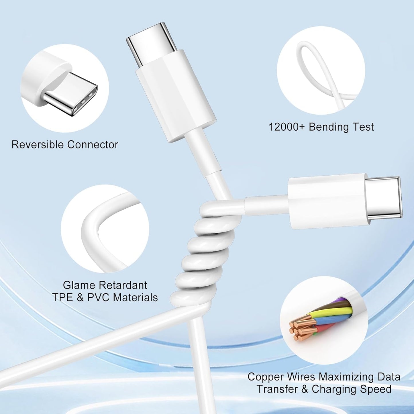 Dual Port A/C Charger for iPhone 17 16 15,Type C Charger Fast Charging Block,2Pack Quick USB C Wall Chargers Adapter,10FT USB C Charging Cable for iPhone 17/17 Pro Max/17 Air/16 Pro/16e/15 Plus/15 Pro