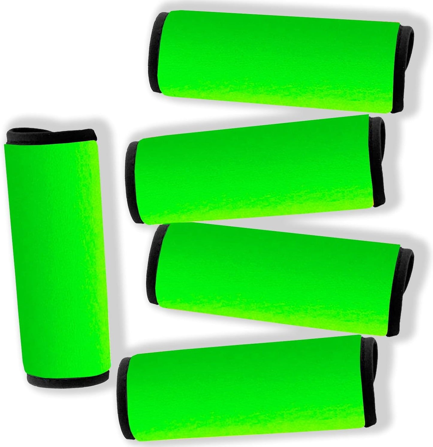 Neoprene Luggage Handle Wrap-Luggage Identifiers for Suitcase Unqiue Bright Neon Green Luggage Tags/Markers for Travel Accessories Bag