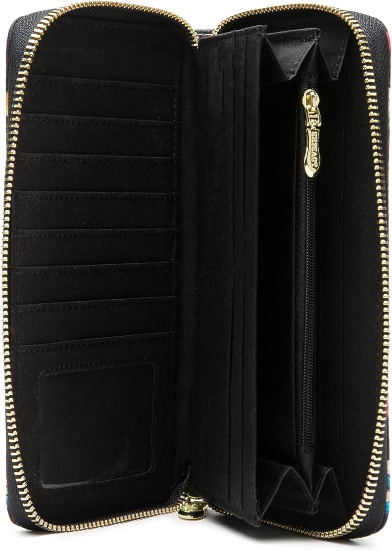 Women Wallet Card RFID For Womens Holder Blocking Credit Small Zipper Purse Pocket Bifold Slim Coin ID Ladies Wristlet Clutch Large Capacity Window Case Travel Zip Women's