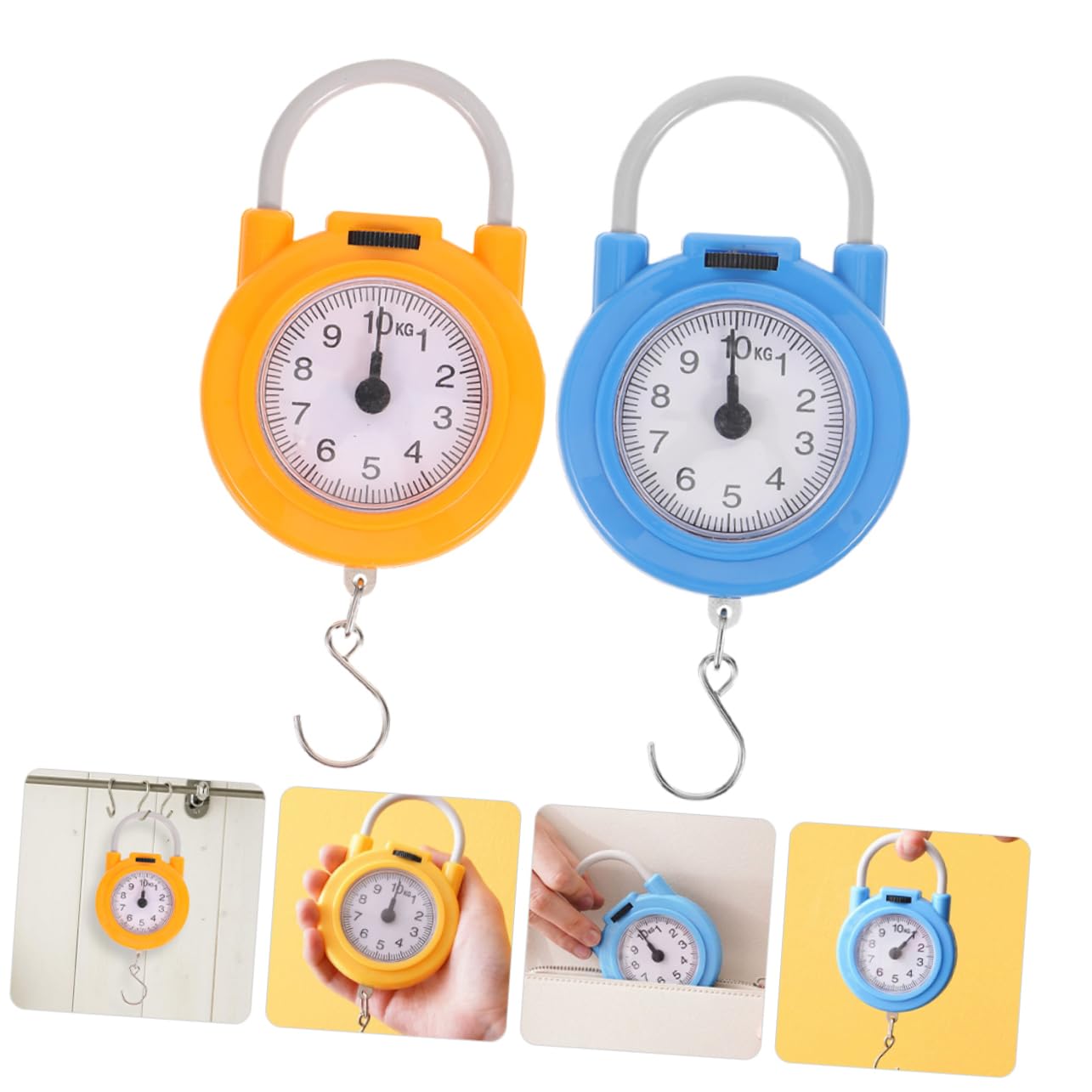 2pcs Digital Luggage Scale Portable Suitcase Scale Accurate Weighing Travel Weight for Bag