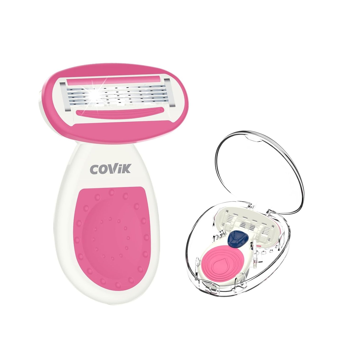 Mini Razors, Travel Razors for Women, 5 Blade, pink
