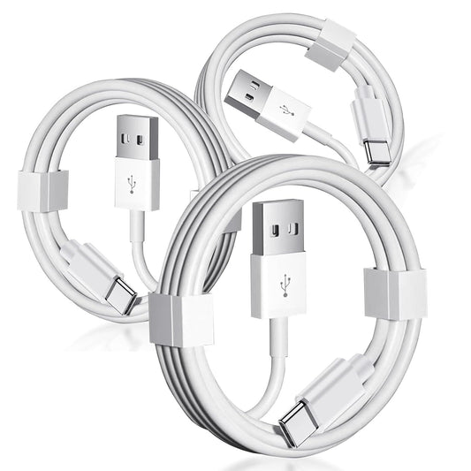 3 Pack USB A to USB C Cable for iPhone 16e 17 Air 16 15/16 15 Pro Max 15 Plus Car Carplay Cable, iPad USB C Cables,MacBook Air,Samsung,Google,LG,Moto Charger Charging Data Cord