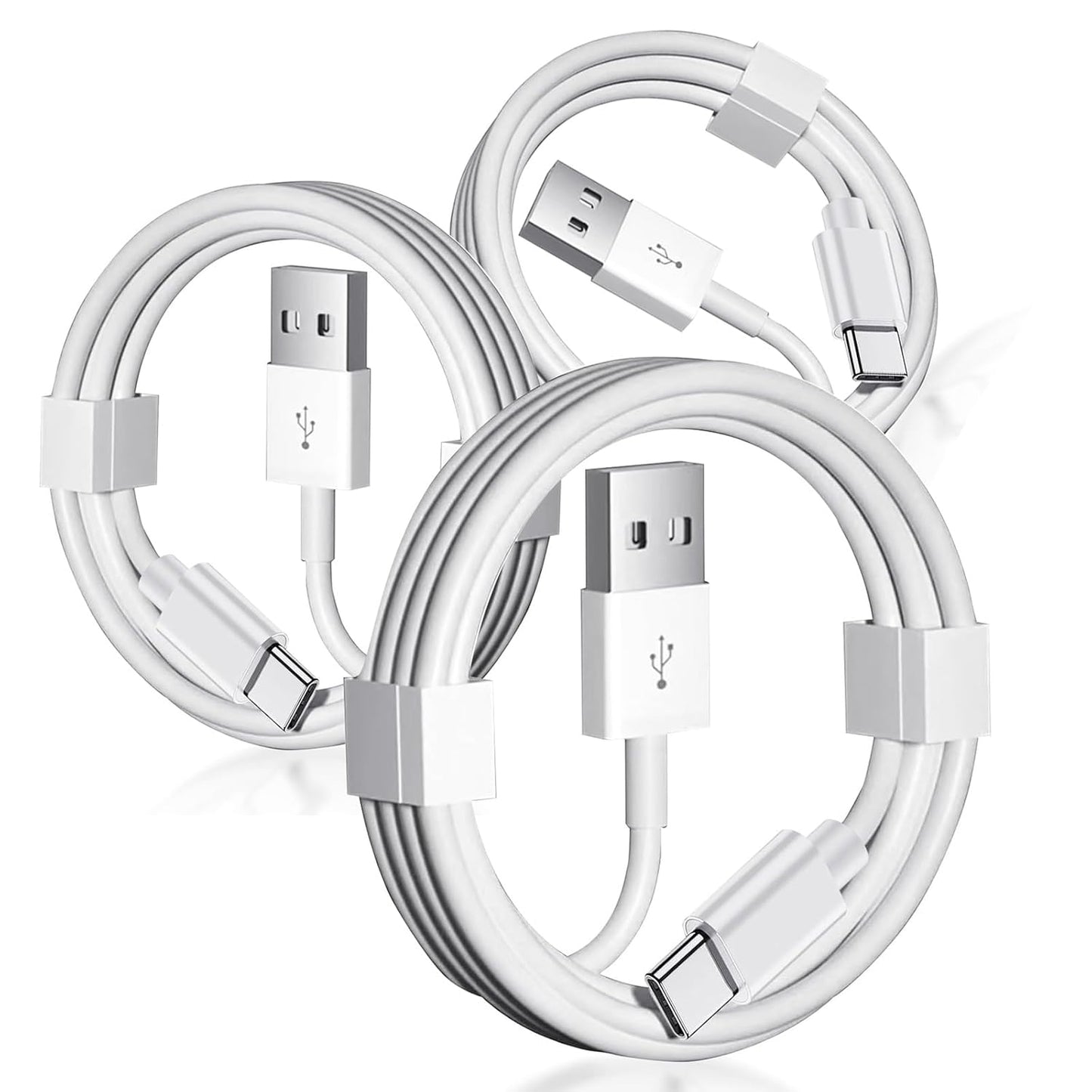 3 Pack Car Carplay Cable for iPhone 16e 17 Air 16 15 USB A to USB C Cable for iPhone 16 15 Pro Max 15 Plus for Carplay Cord, iPad 4C USB C Cables 10th Gen iPad Pro iPad Air 5th Mini 6th Gen Charger