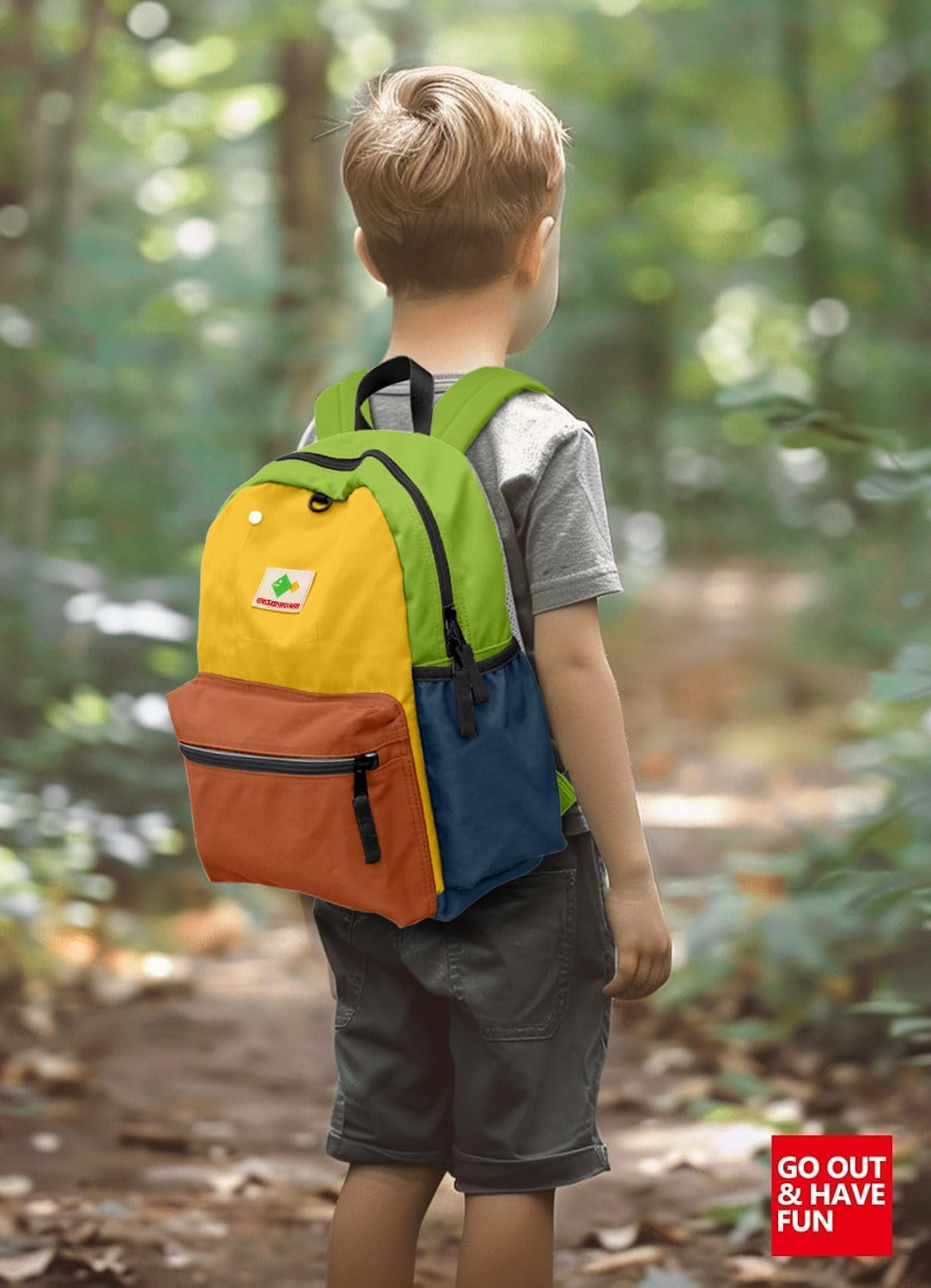 Toddler Backpack for Boys 2-5: Preschool Backpack for Boys Girls - Cute Kids Backpack for Boys 13.5" H Fit Folder
