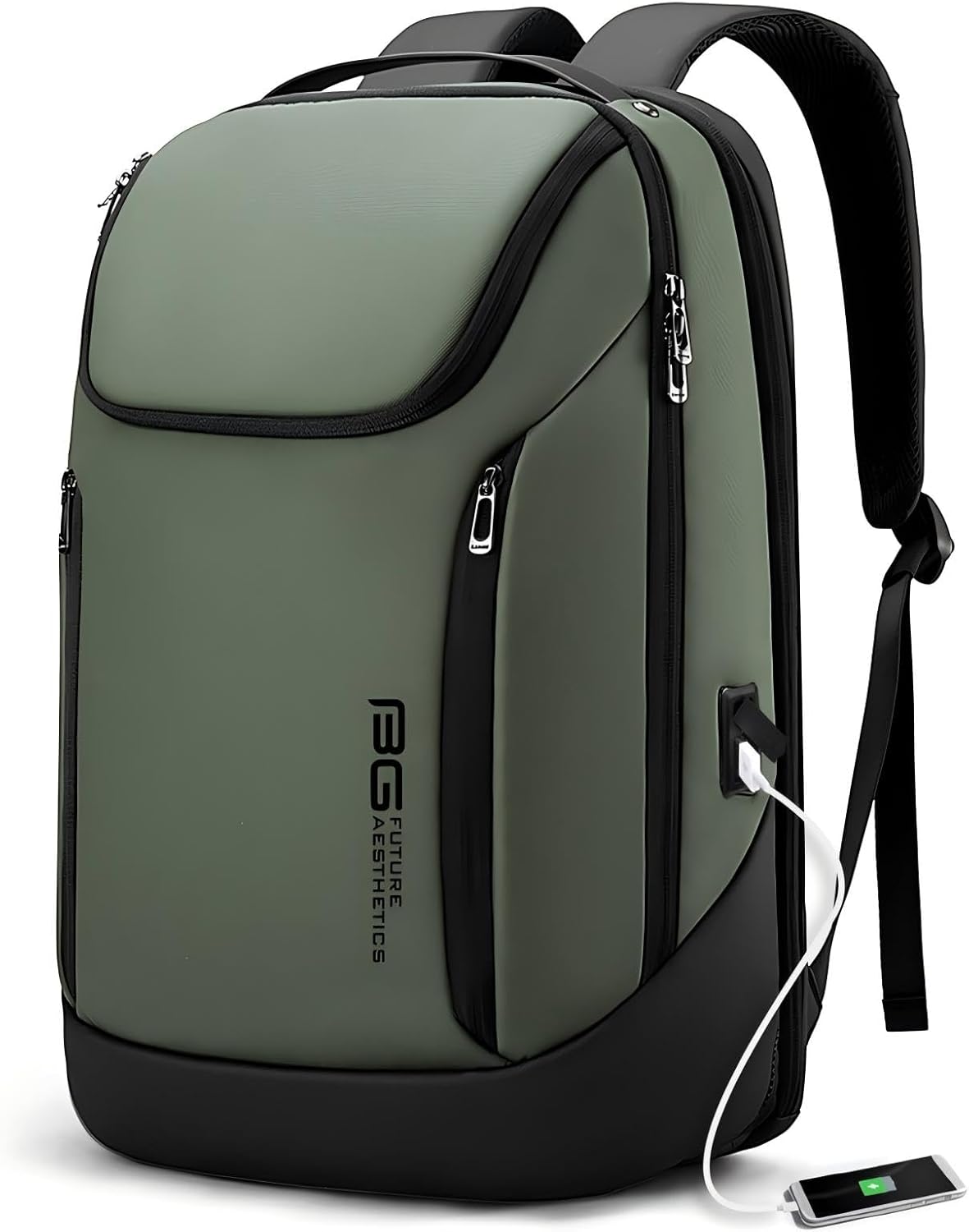 BANGE Business Smart Backpack Waterproof fit 15.6 Inch Laptop Backpack with USB Charging