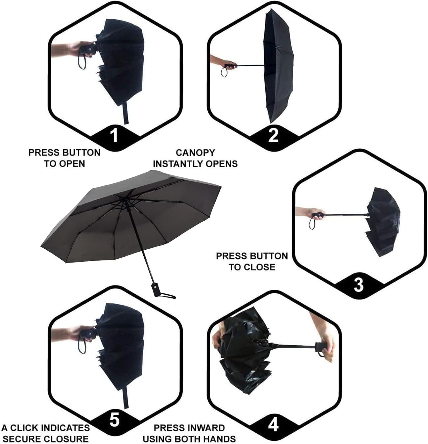 SY COMPACT Travel Umbrella Windproof Automatic Umbrellas Small Compact UV Sun Protection Factory Outlet Umbrella