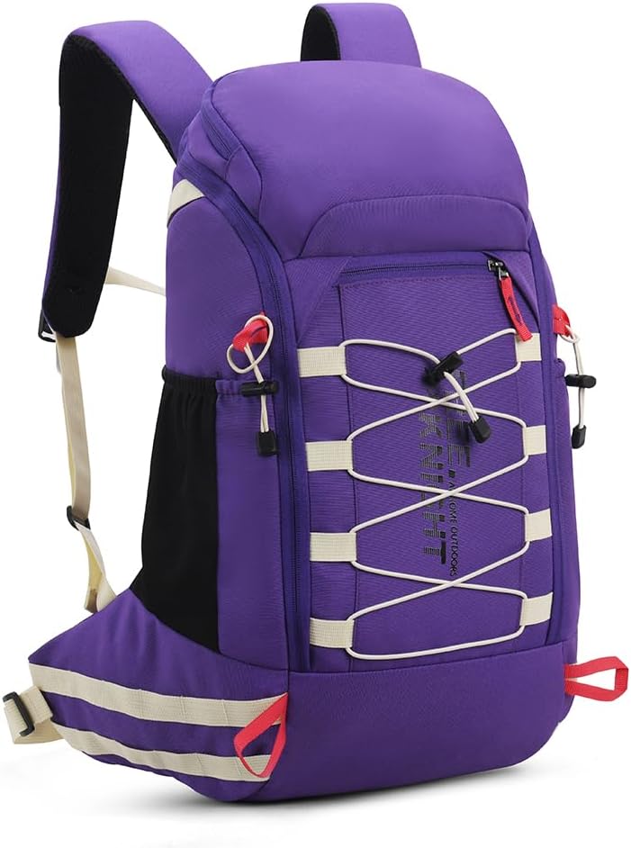 Bseash 40L Waterproof Hiking Camping Backpack with Rain Cover, Outdoor Sport Travel Daypack