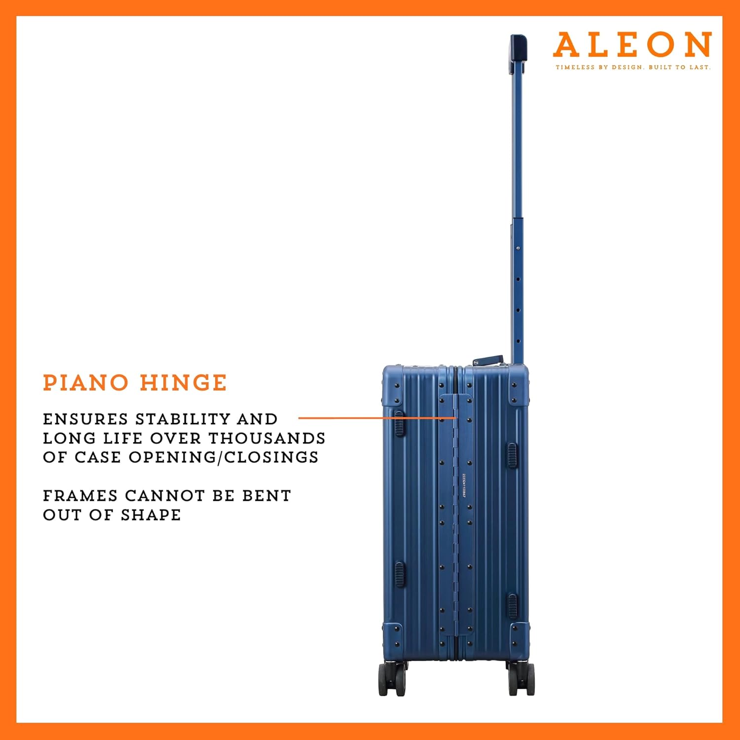 Aleon All Aluminum Lightweight Carry-On Luggage - Hardside Carry-On Suitcase, TSA Approved, Hard