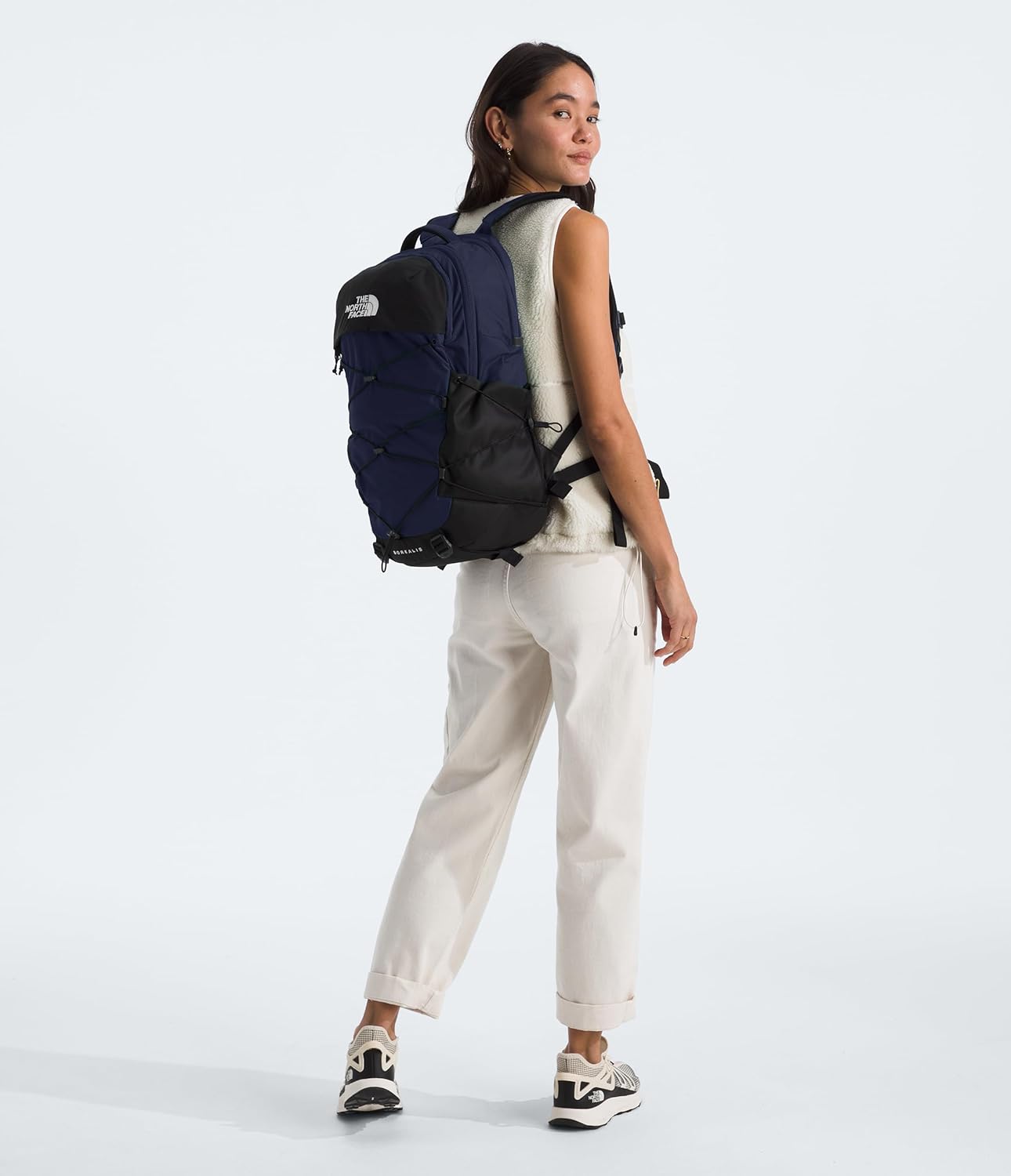 The North Face Borealis Commuter Laptop Backpack | Water Repellent Finish, 16" Laptop Sleeve, Large Main Compartment for Everyday Carry, TNF Navy/TNF Black-NPF, One Size