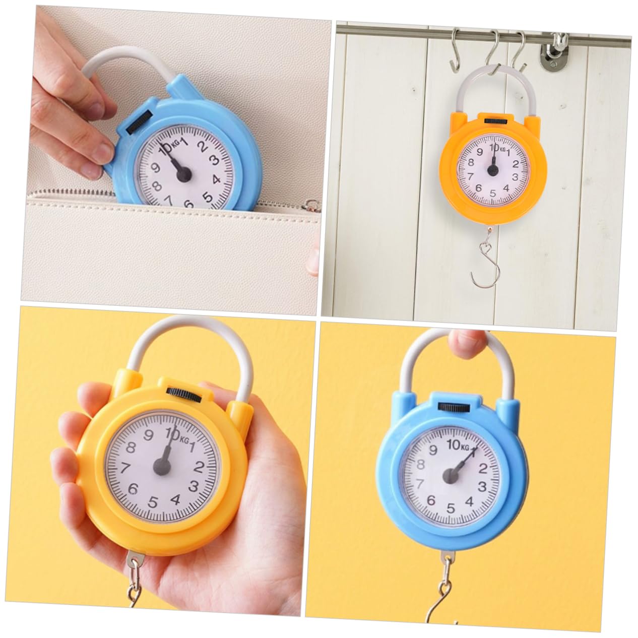NOLITOY 2pcs Accurate Travel Weight Scale Luggage Scale Digital Hanging Hook for Home Travel and Shipping