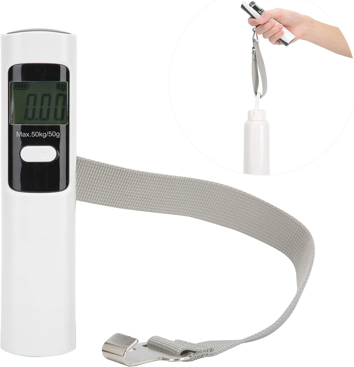 Digital Portable Luggage Scale LCD Display Pocket Scale Weighing Device for Home Use ABS Material