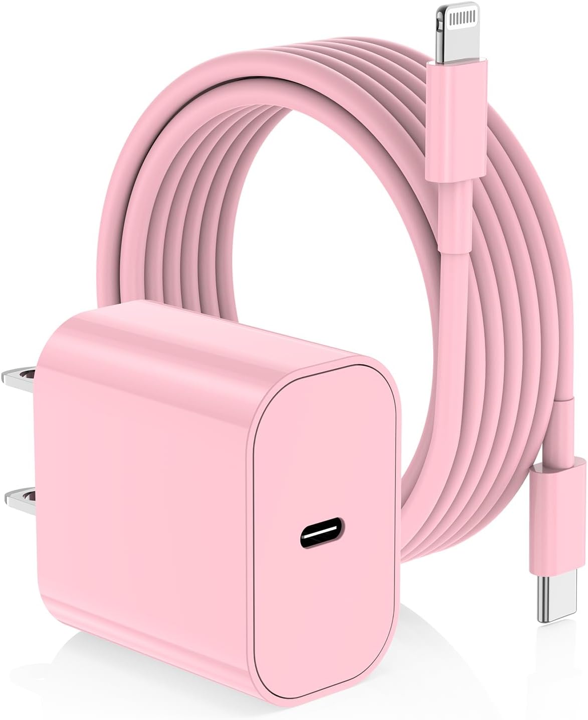 iPhone Fast Charger,Type C Wall Charger Block Plug and 10ft USB C to Lightning Charging Cable Cord Long,Power Adapter Cube Brick Box for Apple iPhone 14 Pro Max/14 Plus/14/13/12 Mini/11/XS Max/XR/iPad