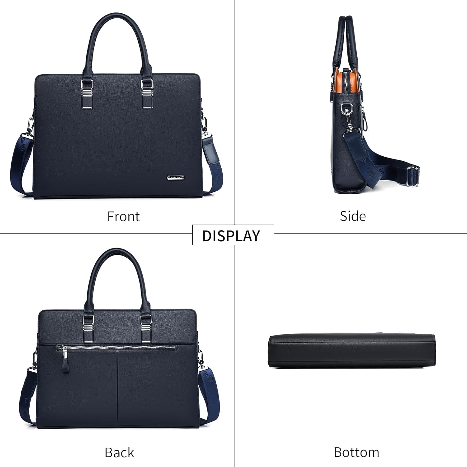 FSD.WG]Business Bag Leather Briefcase Shoulder Laptop Business Bag for Men