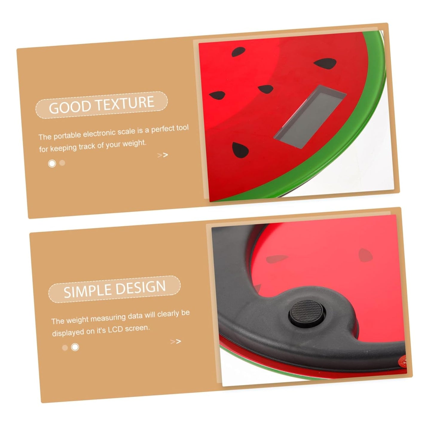 Mini Digital Weight Scale Watermelon Shape Travel Scale for Body Weight