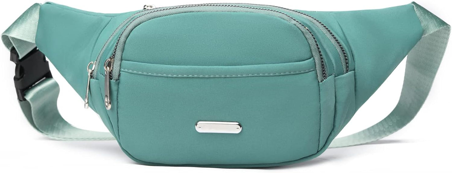DAITET Crossbody Fanny Pack for Men&Women,Large Waist Bag & Hip Bum Bag with Adjustable Strap for Outdoors Workout Traveling Casual Running Hiking Cycling