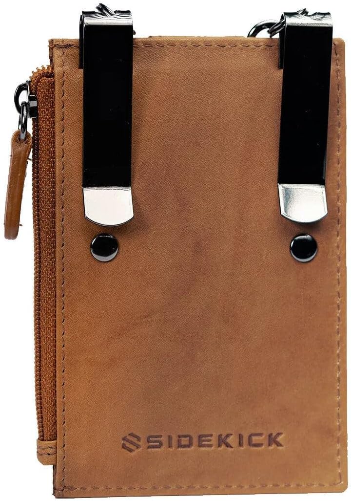 RFID Blocking Boot Wallet with Security Chain & Zipper Lock – Genuine Leather Wallets for Men