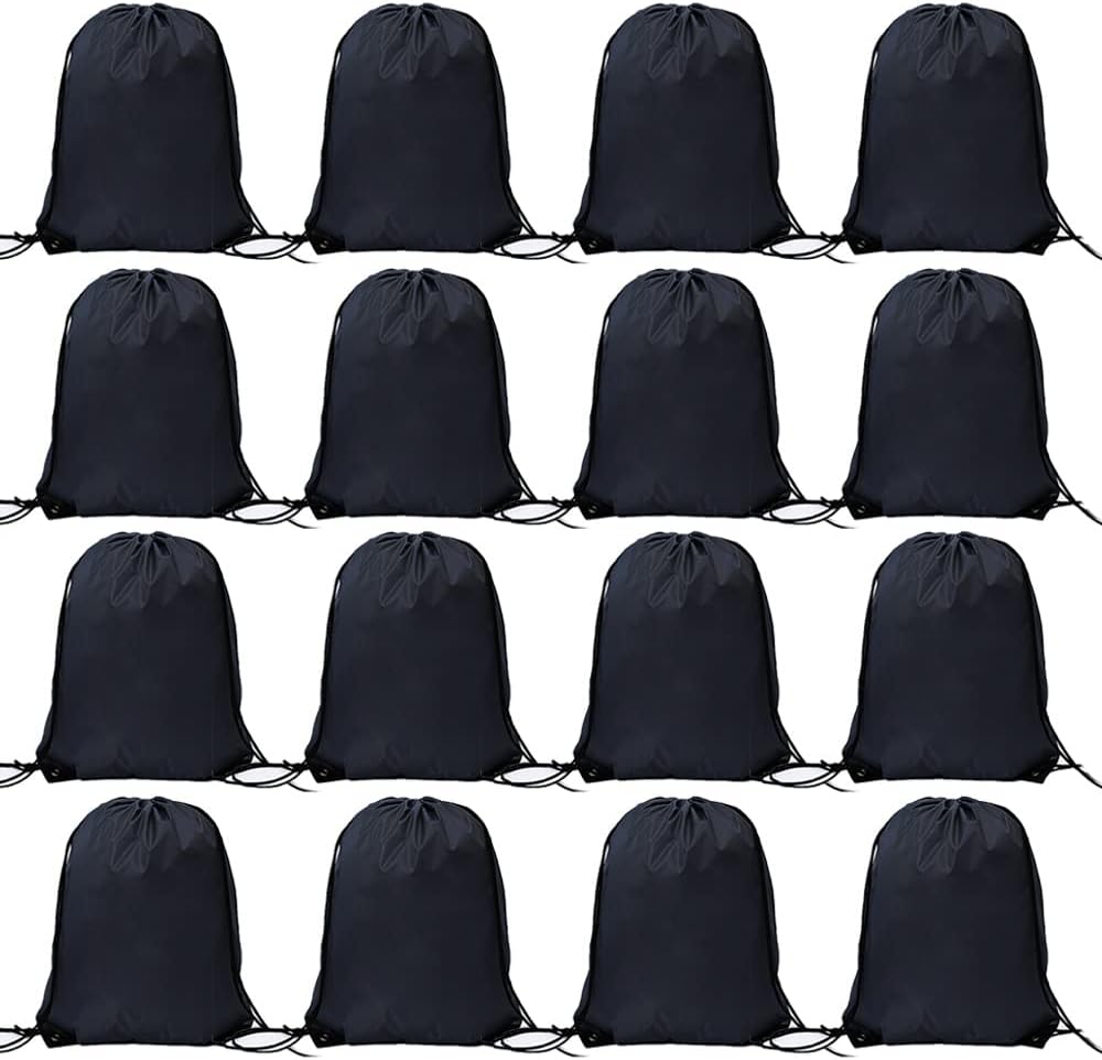 Bulk Drawstring Bags, Polyester Draw String Bags, Gym Sports Cinch Bag Drawstring Backpack for Women Men