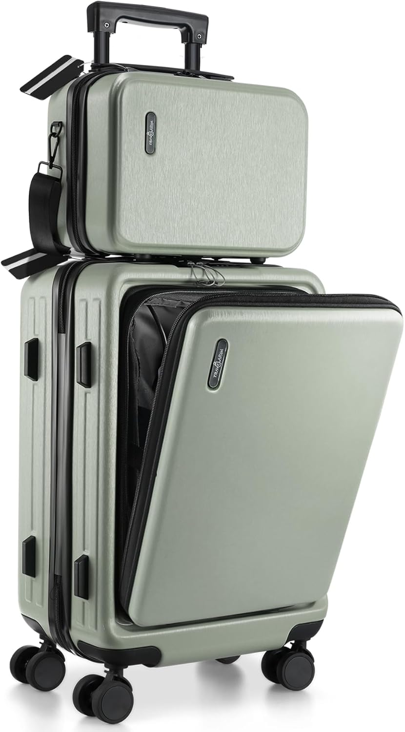 22 Inch Carry On Luggage 22x14x9 Airline Approved, Carry On Suitcase with Wheels, Hard-shell