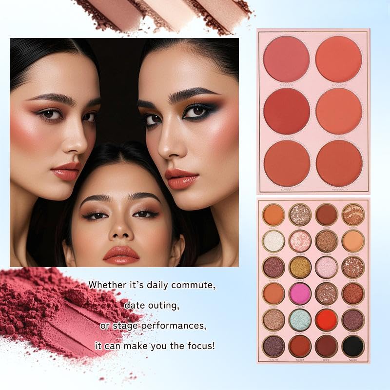 55 color glitter pink sequins stage makeup palette fifth floor eye shadow book Eyeshadow Set Eyeshadow Swatches