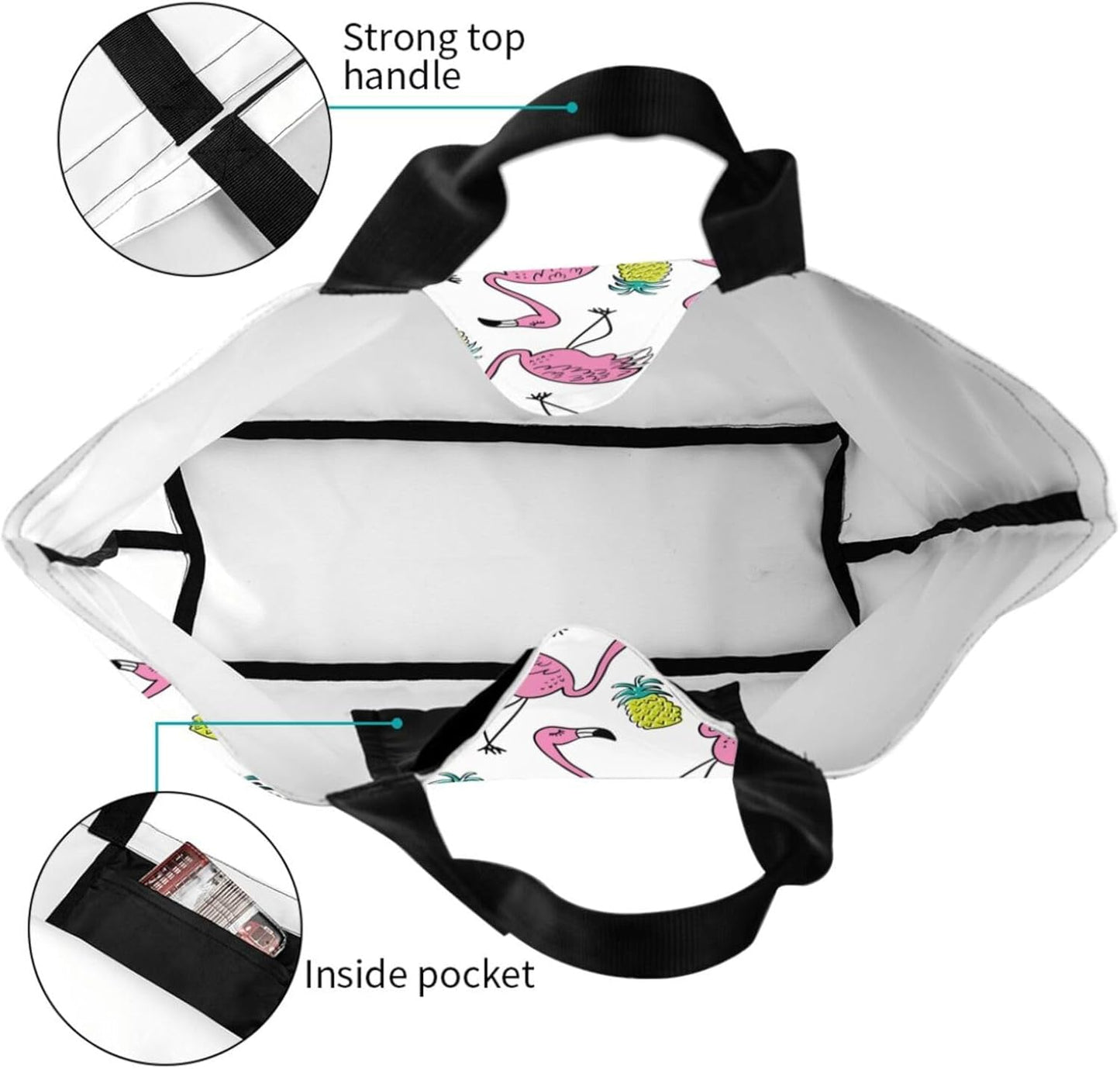 Tote Bag Beach Bag for Women Reusable Grocery Large Shopping Shoulder Bag Travel Handbag