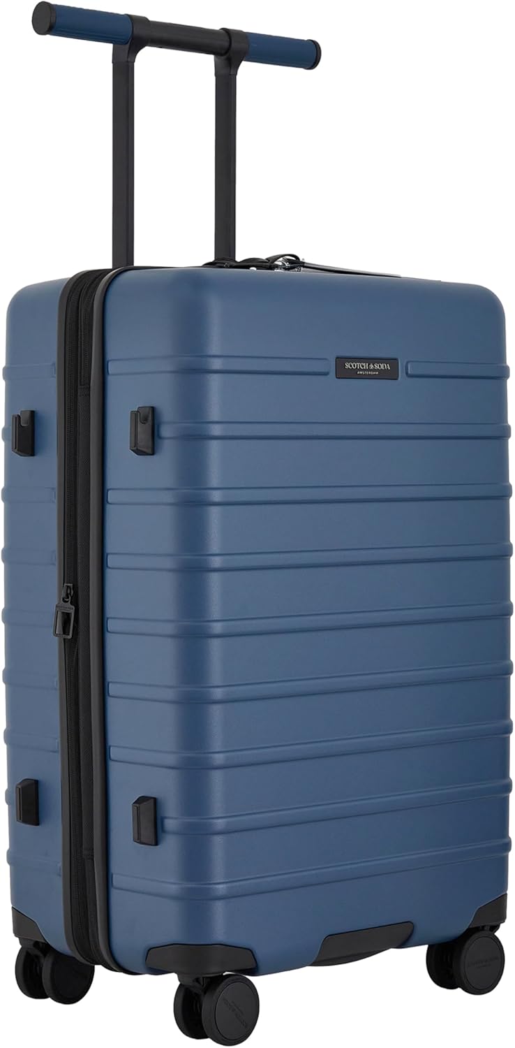 Scotch & Soda Tilburg Luggage, Heritage Blue, 26-Inch Suitcase