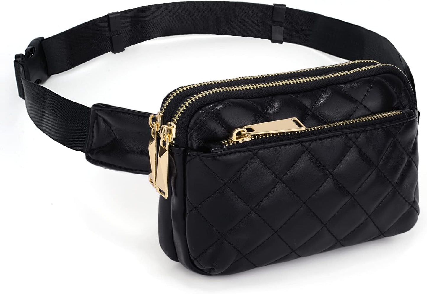 UTO Fanny Pack for Women Crossbody Trendy Fashion Belt Purse Chest Waist Hip Bumbag for Outdoor Shopping Travel Hiking