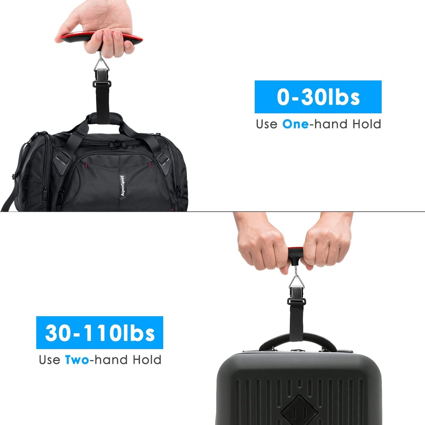 Digital Luggage Scale Vacation Travel Essentials Accessories Gifts for Traveler Portable Suitcase