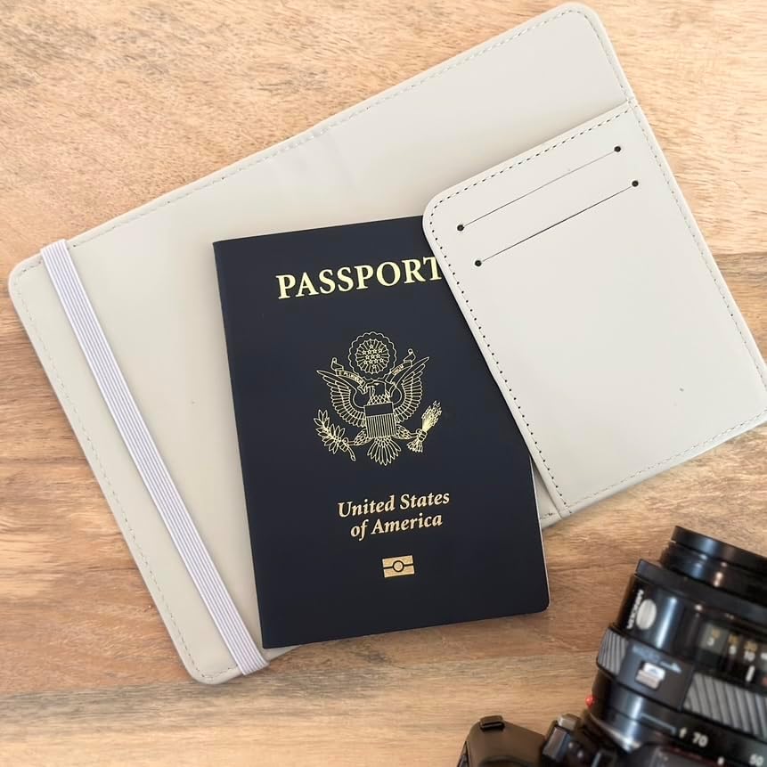 Personalized Passport holder | Personalized Passport Cover | Customized Passport Cover and Luggage tag | Personalized Gift | travel Gift | (Passport Cover + 1 Luggage Tag)