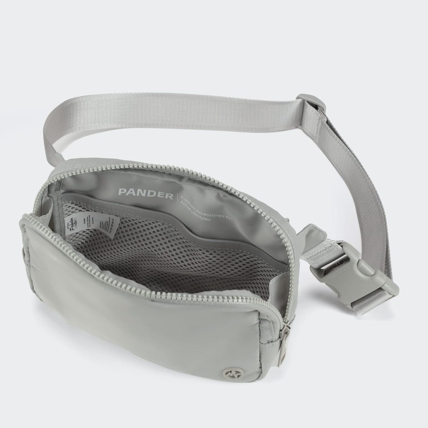 Pander Belt Bag Large 2L, Nylon Fanny Pack Purse for Women and Men with Adjustable Strap