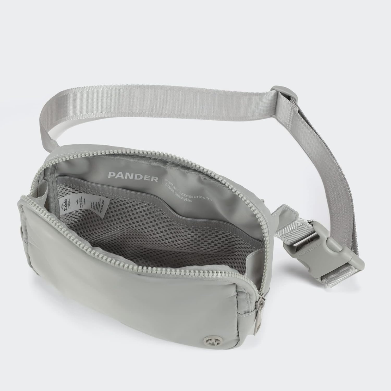Pander Belt Bag Large 2L, Nylon Fanny Pack Purse for Women and Men with Adjustable Strap