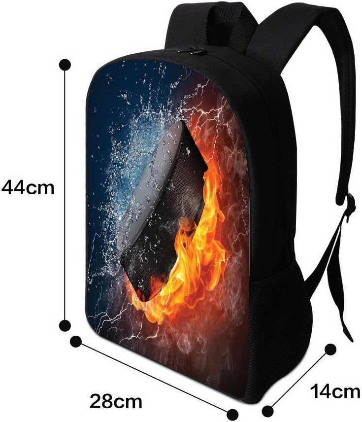 Book Bags for Kids 17 Inch Combustion Pattern School Bags