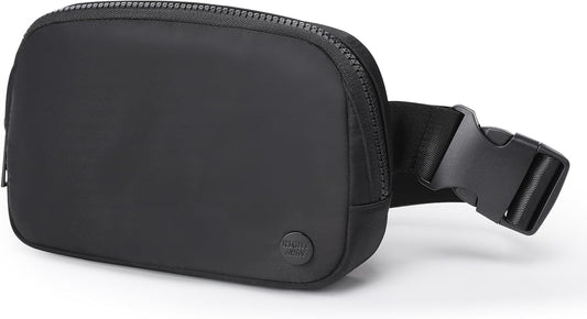 Fanny Packs for Women，Waterproof Belt Bag Bum Bags for Crossbody，Fashion Waist Packs with Adjustable Strap for Traveling, Hiking, Running（Black）