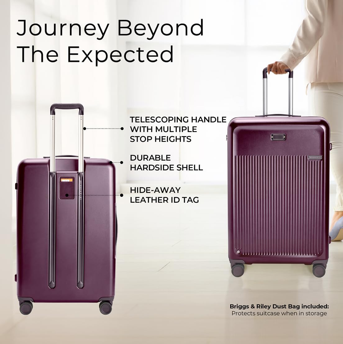 Briggs & Riley 30" Large Expandable Spinner - Checked Luggage for Travel, Suitcases with Wheels