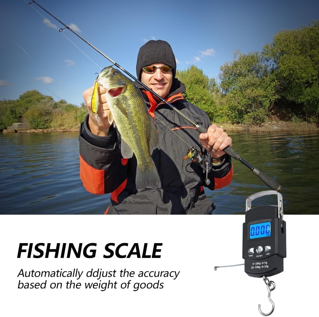 Portable Luggage Scale Electronic Weighing Digital Scale Fishing Hanging Hook Scale Tool Fishing for Me
