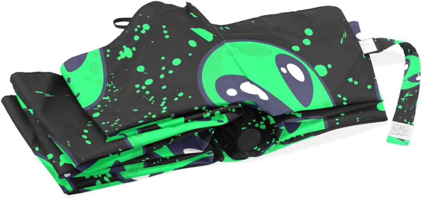Automatic Umbrella One Touch Auto Open and Close Button Compact Travel Umbrella for Women Men Kid