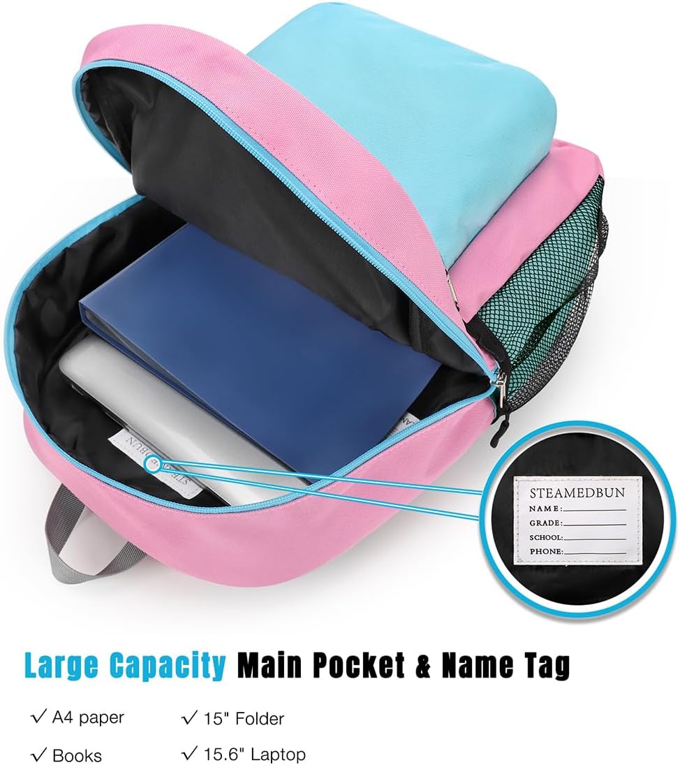 STEAMEDBUN Backpack for Girls 5-9,Kids Backpack for Elementary School Bag