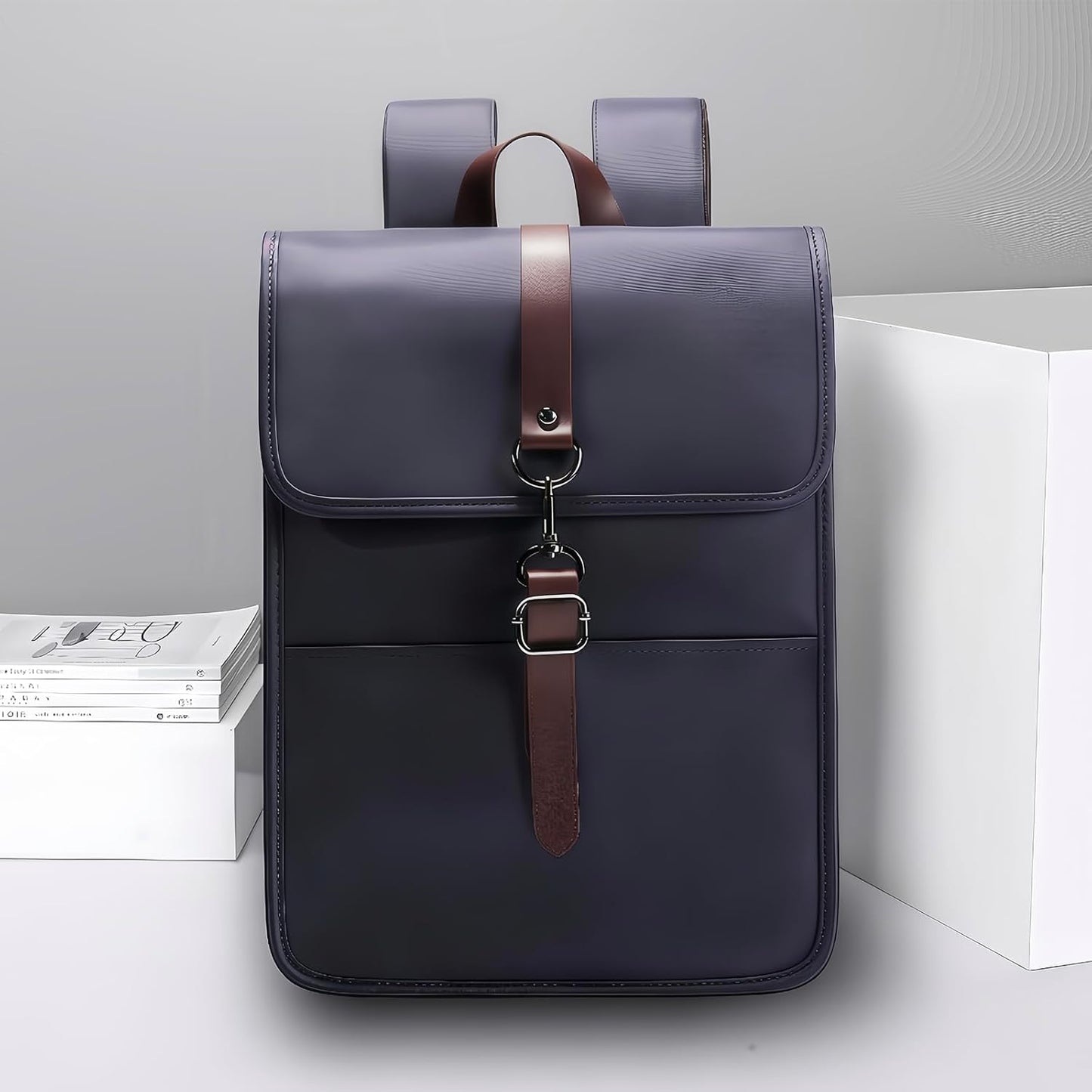Chic Backpack For Men 14 Inch Laptop Computer Pc Bags Elegant Executive Business Compact Waterproof Backpack For Airport Travel Office Mochila