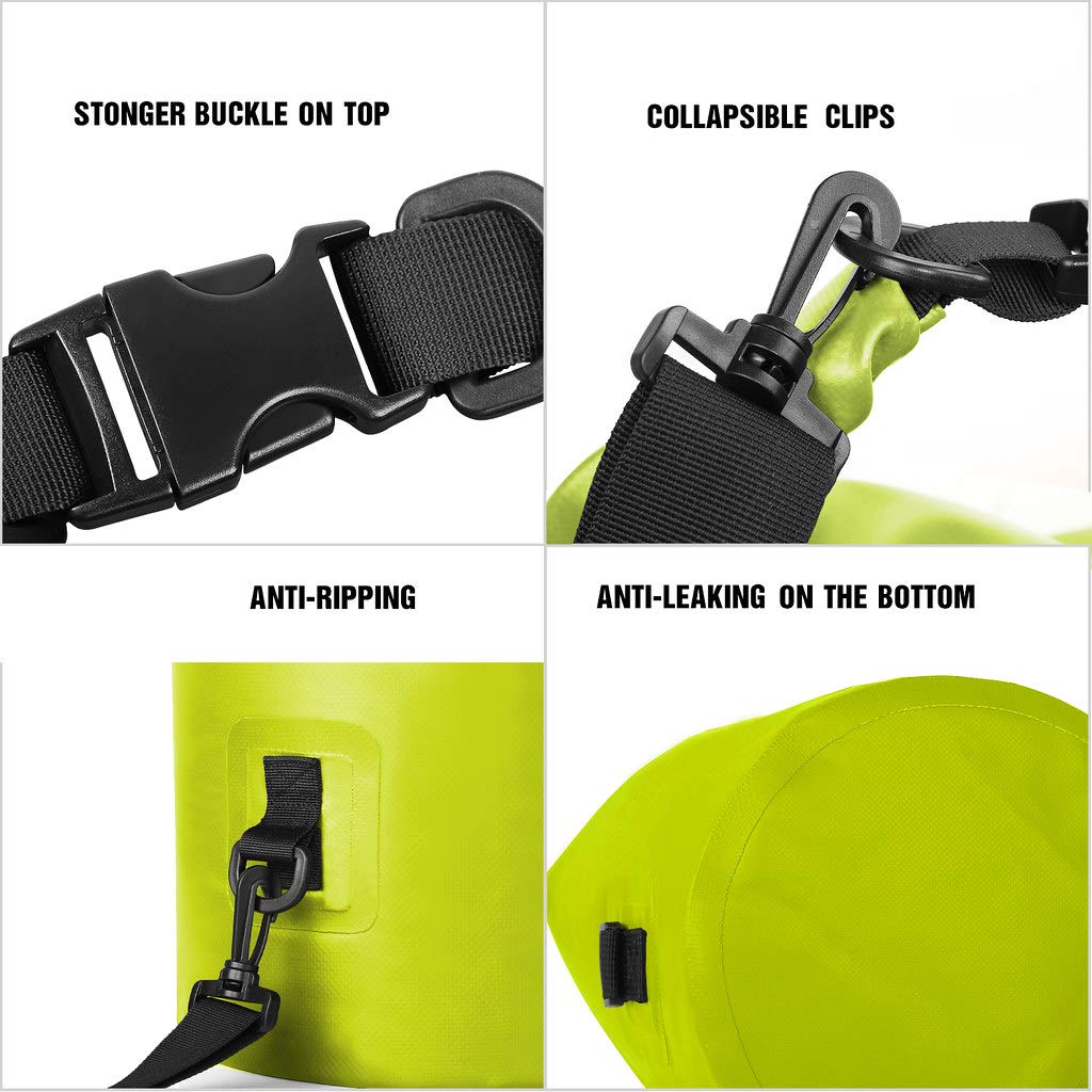 Unigear Dry Bag Waterproof, Floating and Lightweight Bags for Kayaking, Boating, Fishing, Swimming